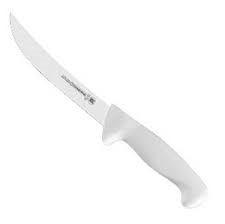 CUCHILLO PARA DESHUESAR FLEXIBLE CURVO 6" MANGO BLANCO (PIEZA)
