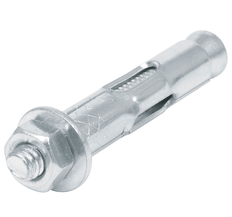 TAQUETE EXPANSIVO CON TORNILLO 2 PIEZAS 5/8"X 60 mm EL TORNILLO ES DE 1/2"