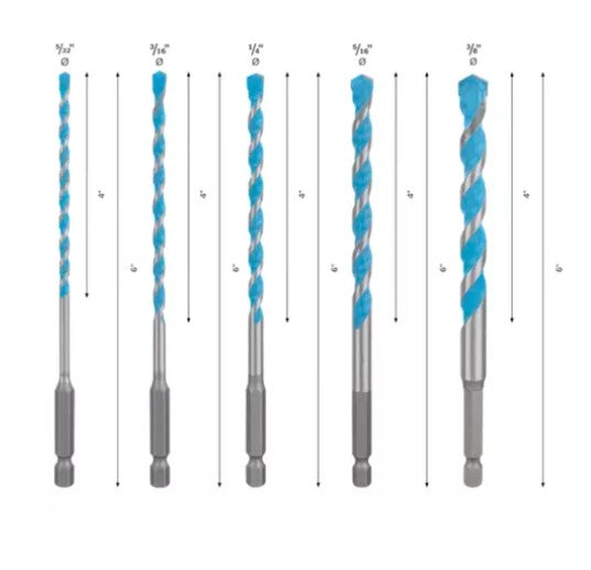 SET DE BROCAS PARA CONCRETO HEX-9MC