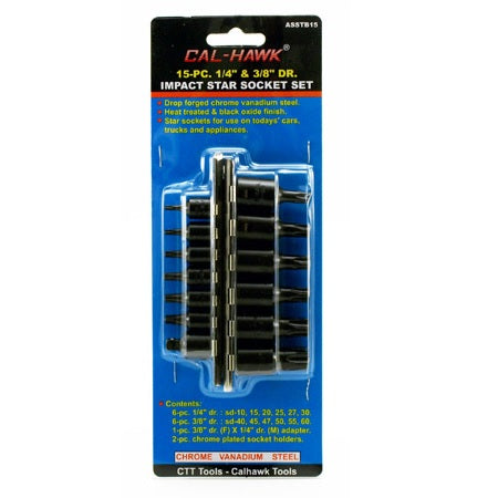 JUEGO DE DADOS DE IMPACTO PUNTA TORX DE 1/4