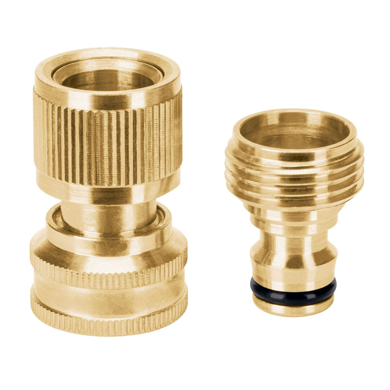 CONECTORES RAPIDOS DE LATON, ACCESORIOS-MANGUERA ROSCA DE 3/4"
