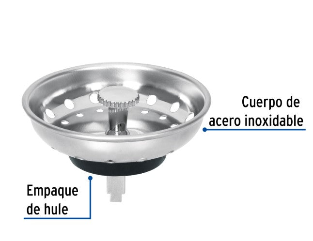 CANASTILLA INOX PARA CONTRACANASTA 3-1/2" FOSET