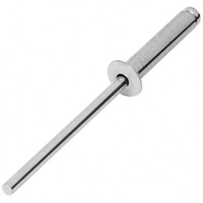REMACHE DE ALUMINIO, DIAMETRO DE  1/8" X 1/4" DE AGARRE,  BOLSA 50 PZAS.