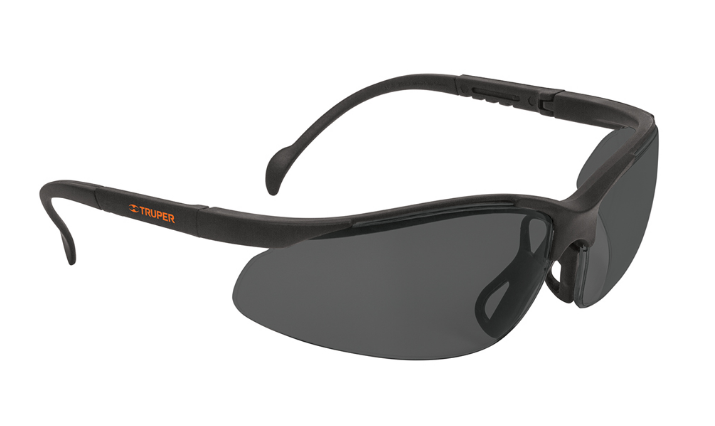 LENTES DEPORTIVOS DE SEGURIDAD, COLOR GRIS