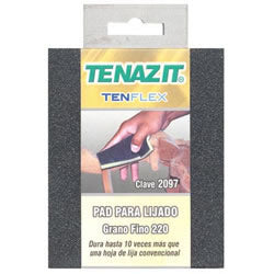 PAD DE LIJA PARA LIJADO MANUAL GRANO FINO-220  5" X 4" X 1/2"