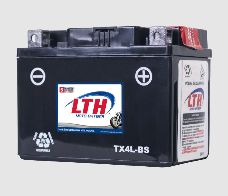 MOTO-BATERIA LTH AGM LIBRE DE MTTO. DE 3 AMPERS/H (CTX4L-BS)