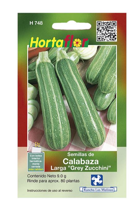 SOBRE DE SEMILLAS DE CALABAZA HORTAFLOR, CONTENIDO DE 9G