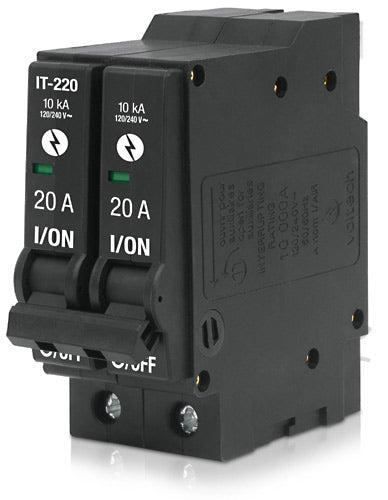 INTERRUPTOR TERMOMAGNETICO 2 POLOS, 20 AMP