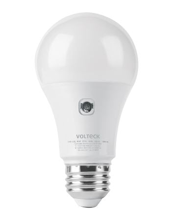 FOCO LED TIPO BULBO A19 10 W CON SENSOR DE LUZ