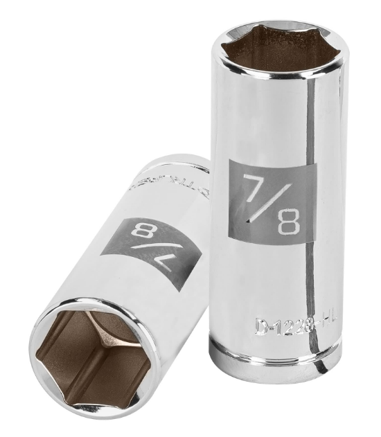 DADO DE 7/8", CUADRO DE 1/2", 6 PUNTAS LARGO, D-1234-EL