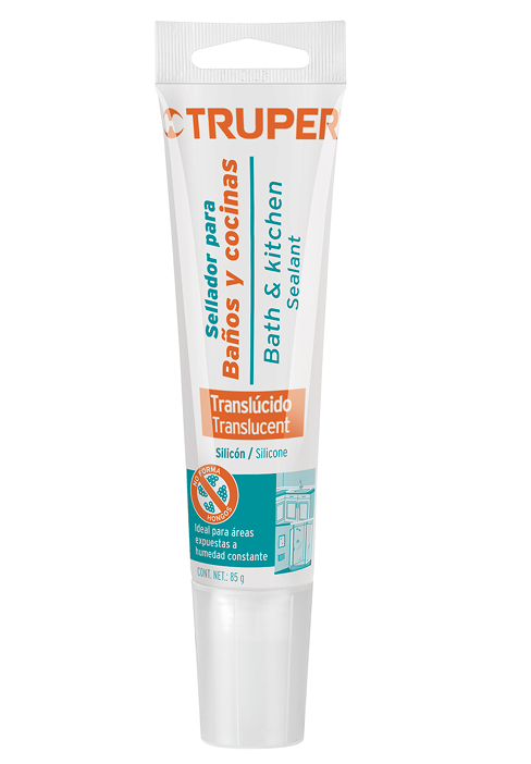 SELLADOR TRANSPARENTE PARA BAÑO Y COCINA, 85 GR"