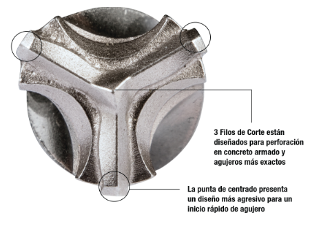 BROCA SDS PLUS 3 FILOS 3/4" X 10" (ANTES B-59639)