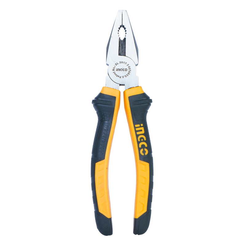 PINZA DE ELECTRICISTA DE 8", MANGO PLASTICO, INGCO