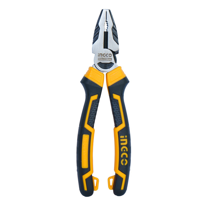 PINZA DE ELECTRICISTA DE 8", MANGO PLASTICO, ALTA PALANCA, INGCO