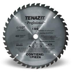 DISCO PARA SIERRA DE INGLETE 10"- 40 DIENTES PARA MADERA