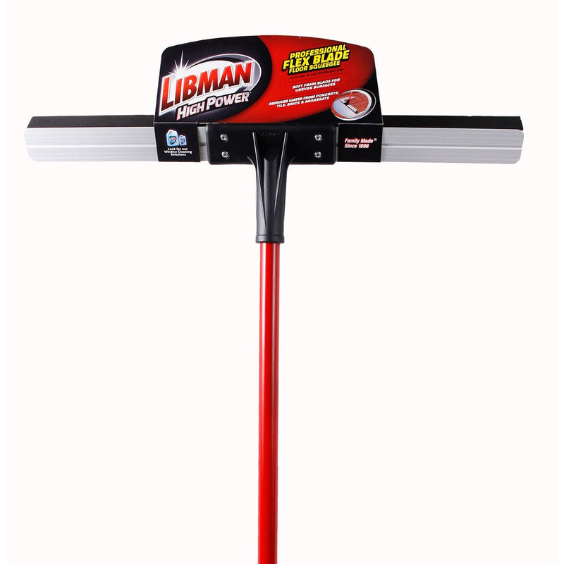 JALADOR DE PISO DE GOMA FLEXIBLE, 24", LIBMAN