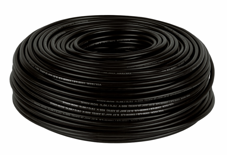 CABLE THHW-LS 8 NEGRO AWG (METRO)