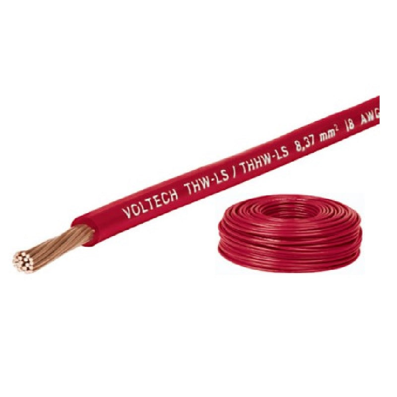 CABLE THHW-LS 8 ROJO AWG (METRO)