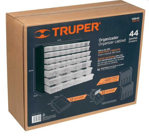 ORGANIZADOR DE 44 GAVETAS TRUPER