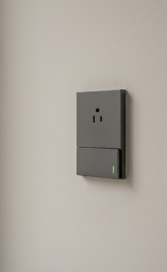 APAGADOR SENCILLO + TOMACORRIENTE FONTANA 127 V / 15 A PLASTICO ABS GRIS