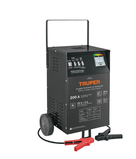 CARGADOR/ARRANCADOR DE BATERIAS 35 A 200A 12 VOLTS TRUPER