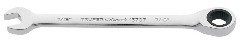 LLAVE COMBINADA CON MATRACA 7/16 TRUPER