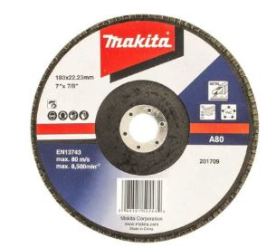 DISCO FLAP ALUMINIO 7" G 80 CON SOPORTE FIBRA VIDRIO C/ANGULO
