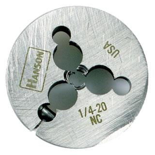 Matriz redonda de metal con marcas de rosca 1/4-20 NC y ajustable