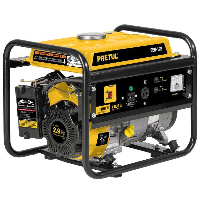 GENERADOR ELECTRICO A GASOLINA 1100W 120AC 12DC