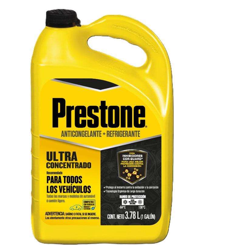 ANTICONGELANTE / REFRIGERANTE PRESTONE ULTRA CONCENTRADO -64°C HASTA 136°C (GALON)