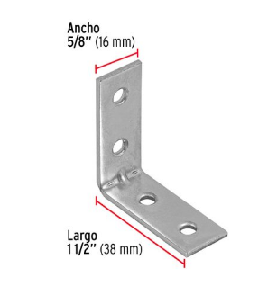 ESCUADRAS ESQUINERAS 1-1/2"X 1-1/2" 24 PZ FIERO