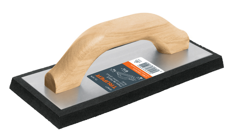 FLOTA DE HULE MANGO DE MADERA, ACABADO LISO, ESPESOR 5/8'"