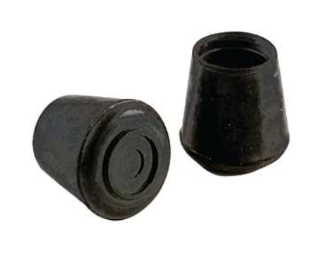 PUNTA DE GOMA PARA PATAS DE MUEBLES 1" NEGRAS