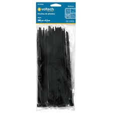 CINCHOS DE PLASTICO, 50 CM, 50 LBS, NEGRO