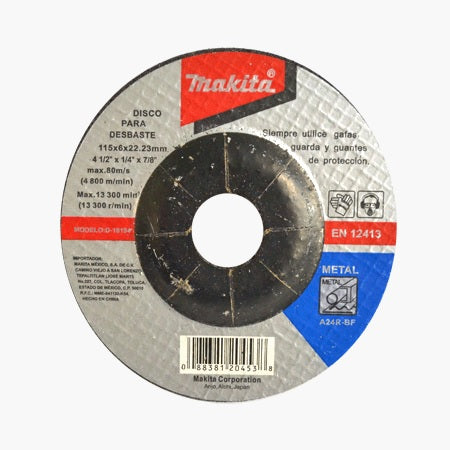 DISCO DE CORTE 4-1/2" X 3.0 mm X 7/8", METAL, ALTO RENDIMIENTO, MAKITA
