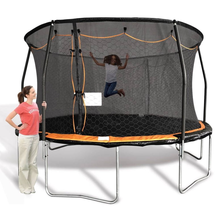 TRAMPOLIN REDONDO DE 14 FT CON MALLA DE SEGURIDAD BOUNCE PRO