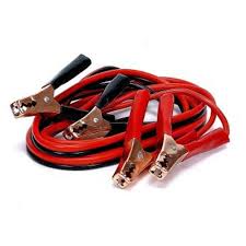 Cables pasa corriente calibre 2 con pinzas, rojo y negro