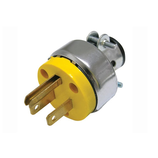 CLAVIJA ATERRIZADA 127V-15A , ABRAZADERA METALICA SURTEK