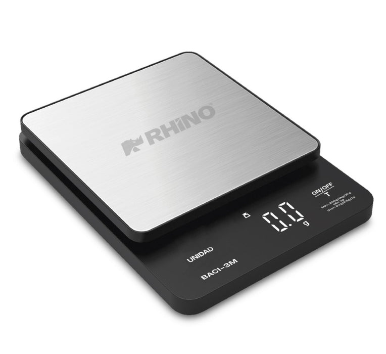 BASCULA DIGITAL DE COCINA RHINO, CAPACIDAD DE 3KG PLATO DE PLASTICO