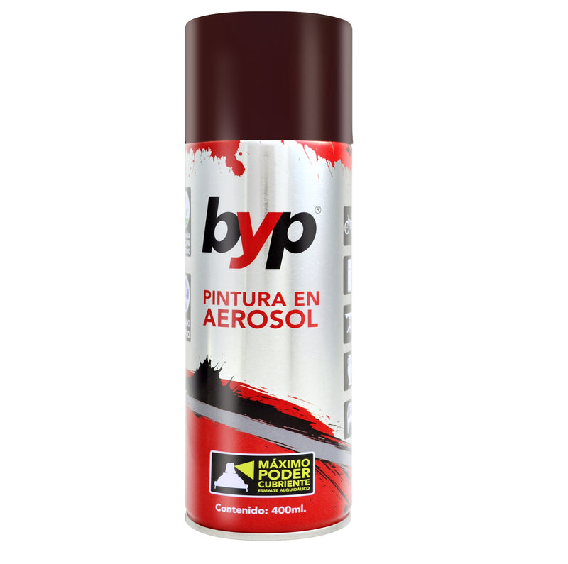 PINTURA EN AEROSOL, COLOR CHOCOLATE, 400 ml, BYP