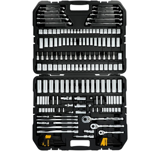 JUEGO DE HERRAMIENTAS MECANICAS 1/4"3/8" 1/2" SAE MM 185 PZ DEWALT