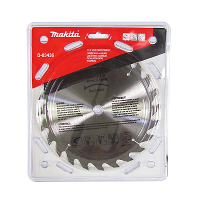 DISCO PARA SIERRA CIRCULAR 7-1/4" X 24D X 5/8", MADERA