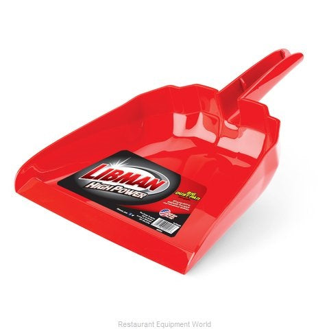 RECOGEDOR MANUAL PARA POLVO FINO, ROJO, LIBMAN