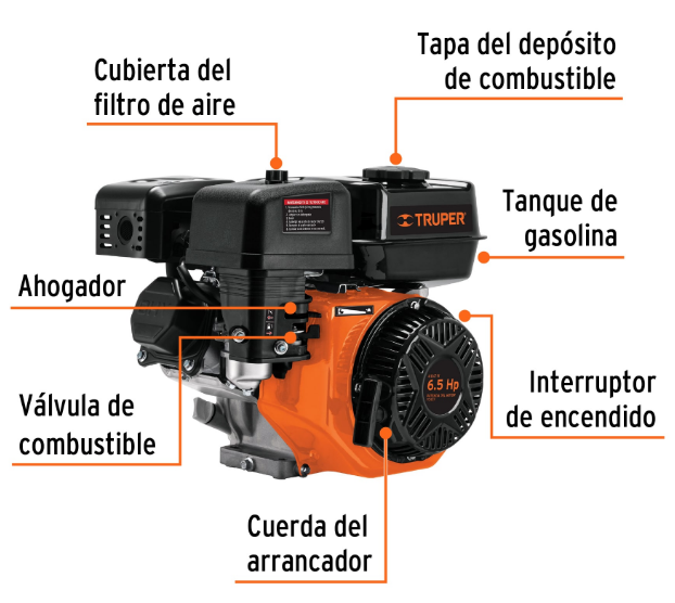 MOTOR A GASOLINA 6.5 HP