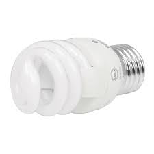 FOCO AHORRADOR MINI ESPIRAL 15 W LUZ DE DIA BASE E26/E27 T2
