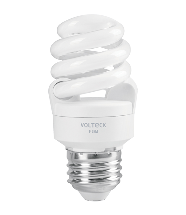 FOCO 7 W, ESPIRAL MINI, LUS DE DIA , VOLTECK