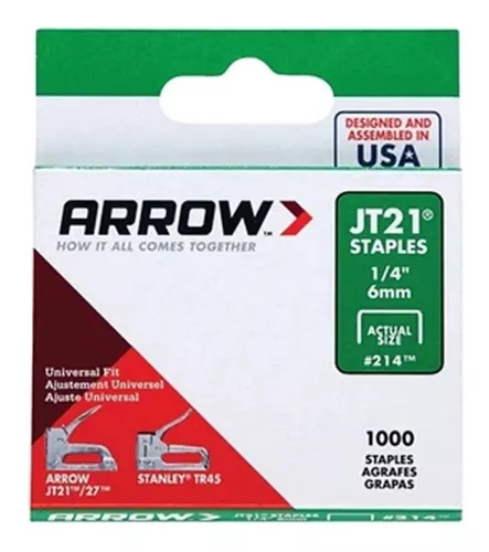 GRAPAS 214 JT21, 1/4", 6 mm, ARROW 1000 PZAS G24