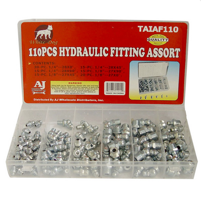 JUEGO DE GRASERAS PARA INSTALAR 110 PCS C/24