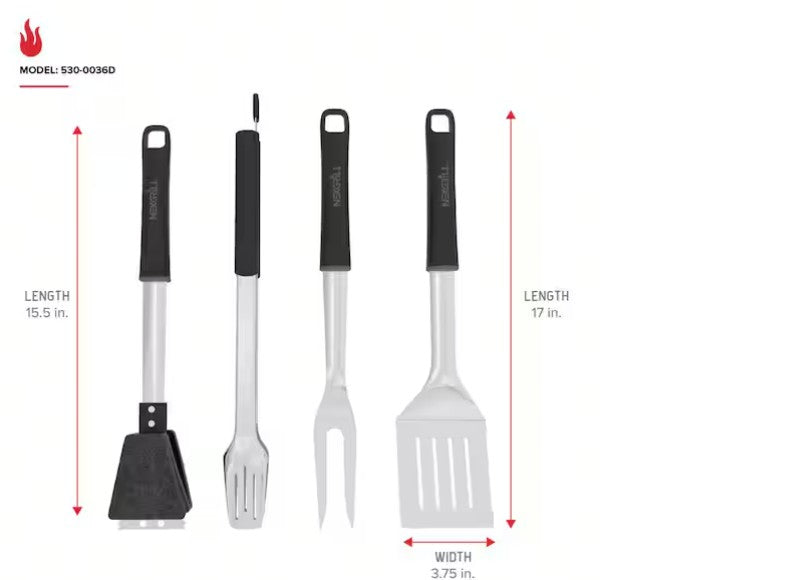 JUEGO DE 4 UTENSILIOS PARA ASADOR NEXGRILL
