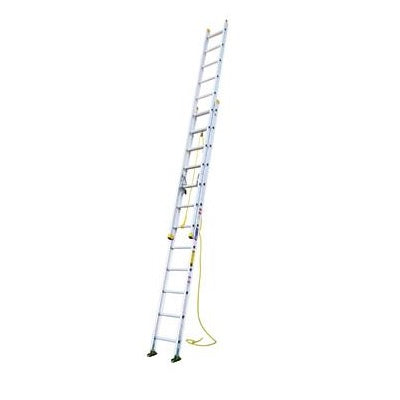 ESCALERA DE EXTENSION Y RECTA DE ALUMINIO 24' INDUSTRIAL PESADO 136 KG